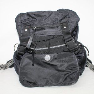 Lululemon Athletica Traveling Yogini Rucksack Blk Backpack Bag w/Removable Purse